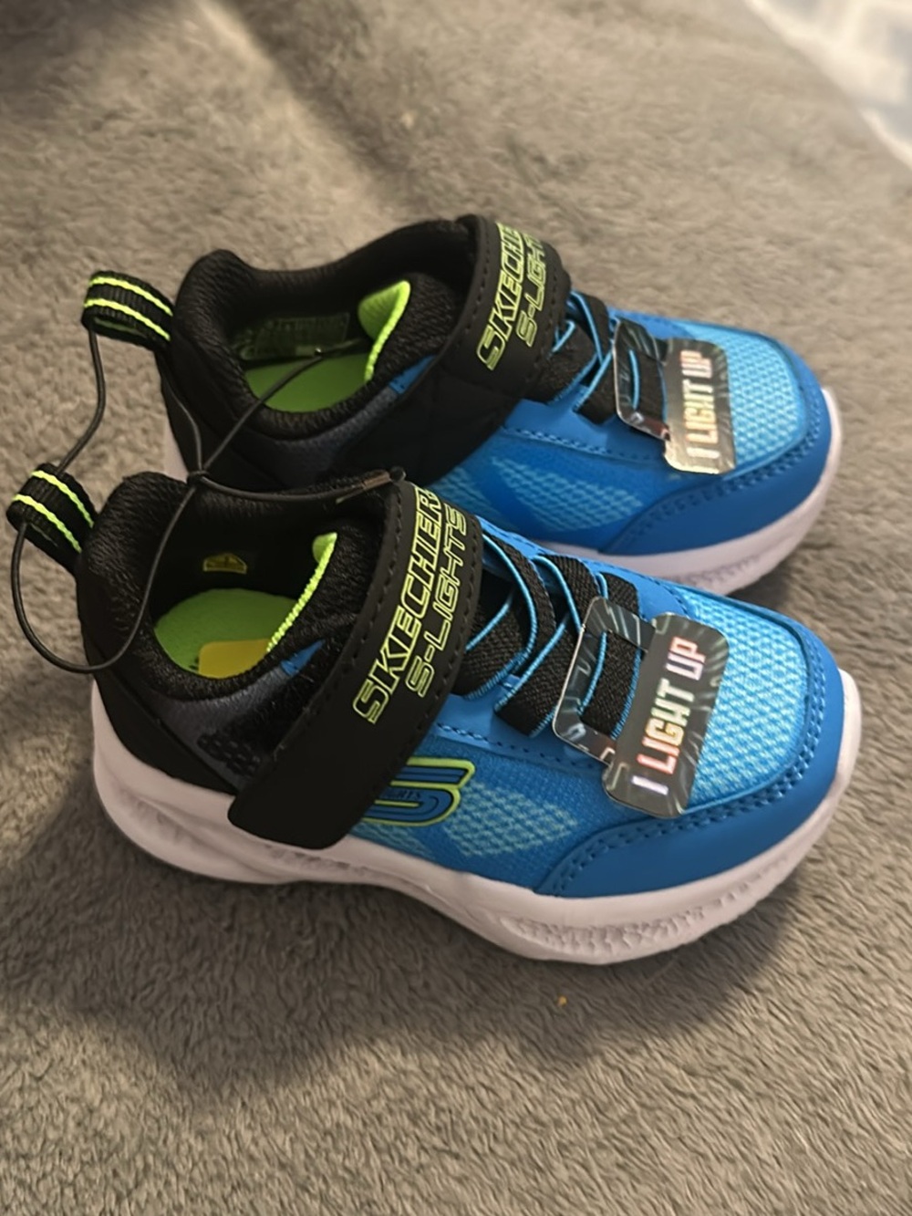 Toddler boy light up Skechers